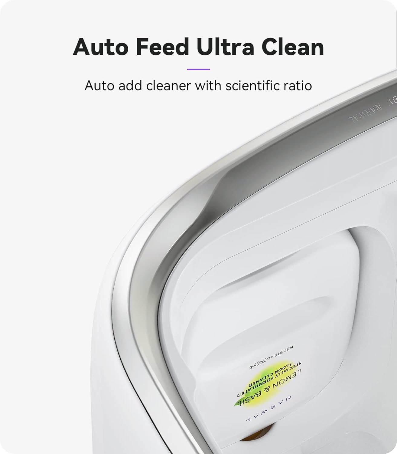 Refurbished NARWAL Freo Robot Vacuum and Mop Comb, Washing & Drying, Dirt Sense Ultra Clean, LCD Display, Smart Swing