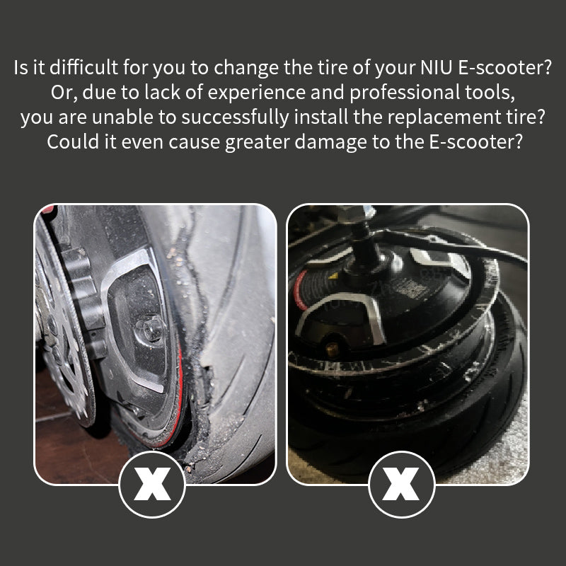 Professional Tire Replacement Service For NIU KQi2 KQi3 Series E-scooter