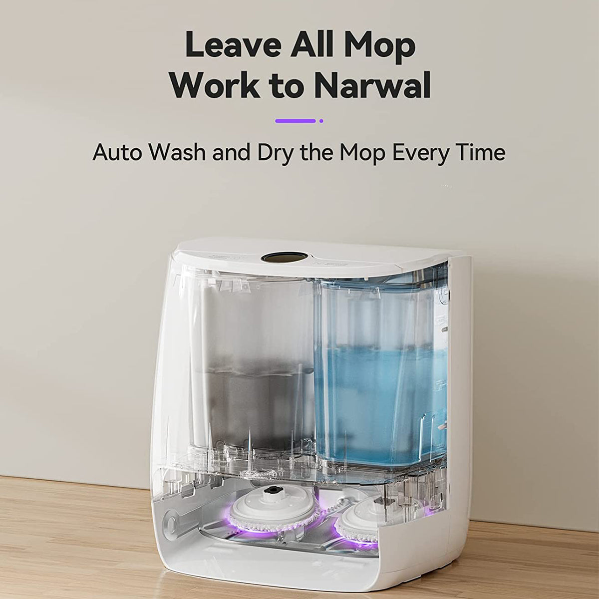 Refurbished NARWAL T10 Mop Robot 4-in-1 Robot Vacuum & Mop, Self Cleaning Station Self Washing & Drying Robot Mop with LiDAR Navigation