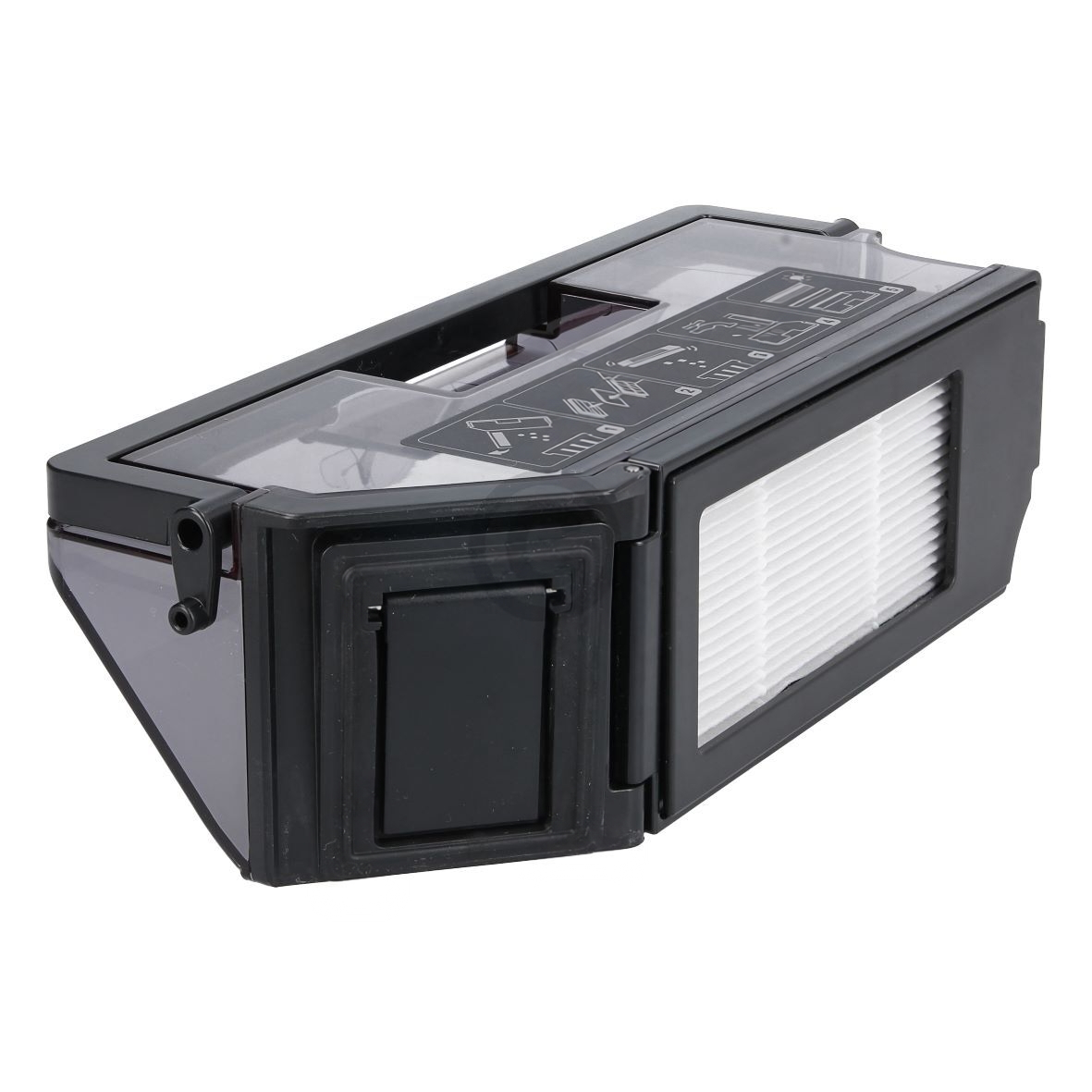 Dust Bin For Ecovacs Deebot X1 Turbo, X1 PLUS, X1 OMNI (Black）